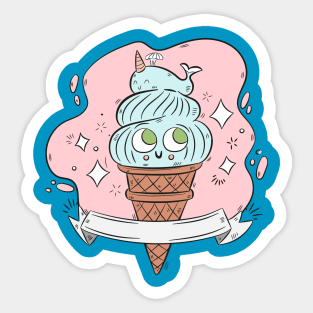 cute ice cream Sticker